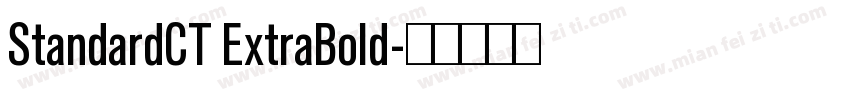 StandardCT ExtraBold字体转换